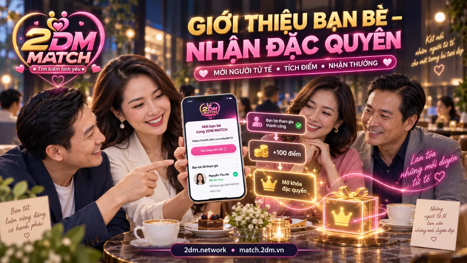 Giới thiệu bạn bè: nhận đặc quyền
